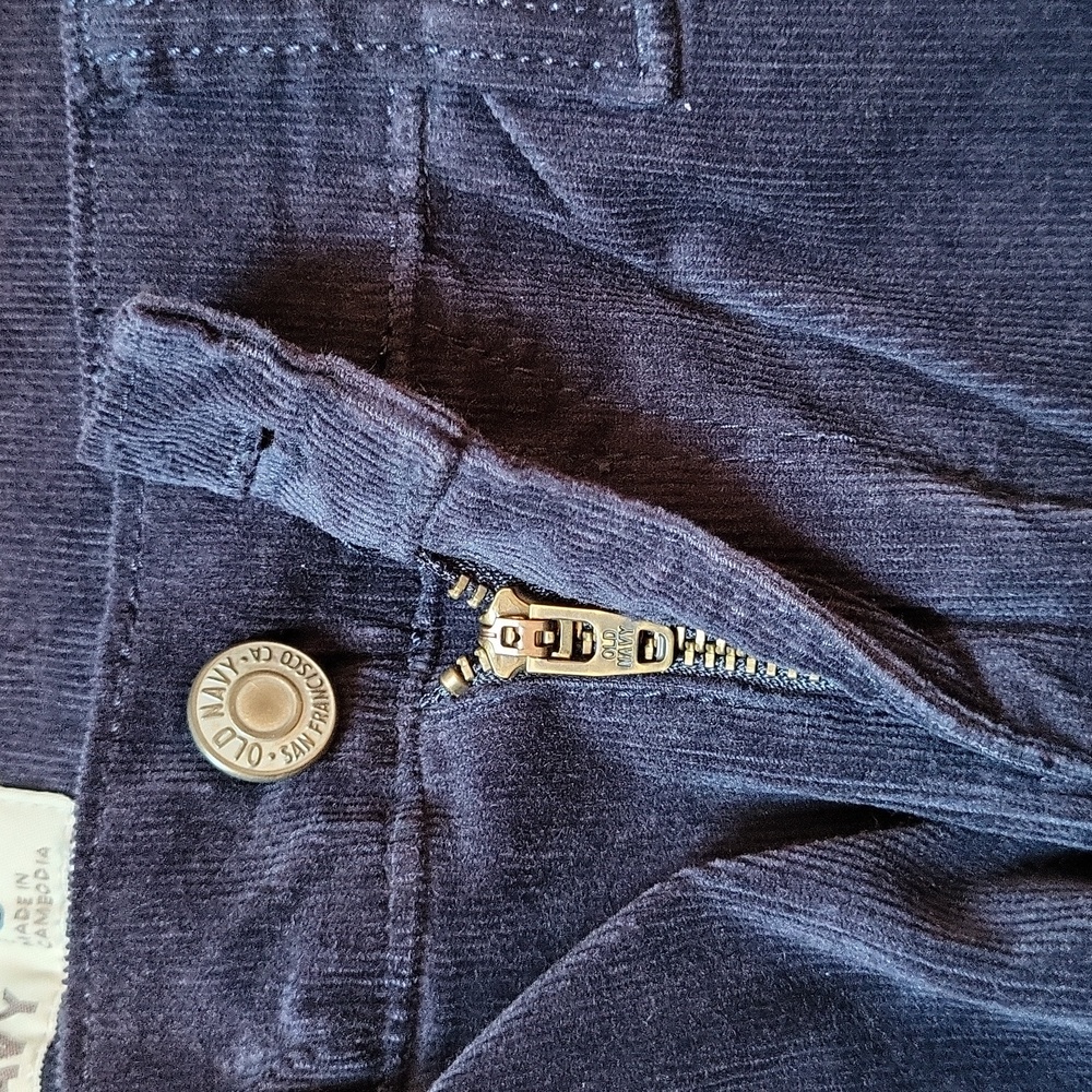 Corduroy Low-Rise Slim Leg Pants From Old Navy Size 8, New! - Picture 4 of 13
